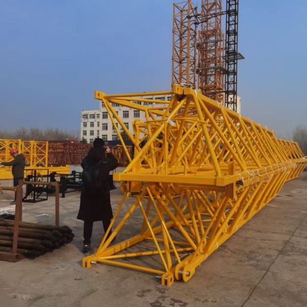 Customized Tower Crane Featuring Slewing 0-0.64rmin and Hoisting 80 40mmin Engineered for Heavy Load Operations