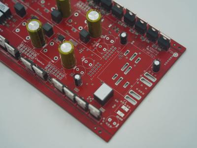 1.57mm 4 Layer Rigid PCBA Printed Circuit Board Red Solder Mask