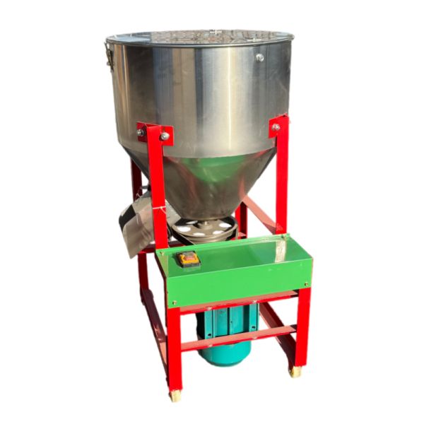 SS Grain Feed Mixer 300 - 500kg/h Livestock Feed Blending Machine