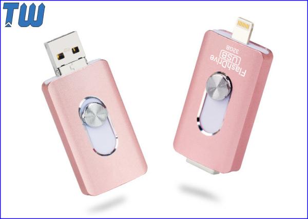 3 Interface Sliding OTG USB 2.0 8GB Pendrives Memory Disk Smart Phone