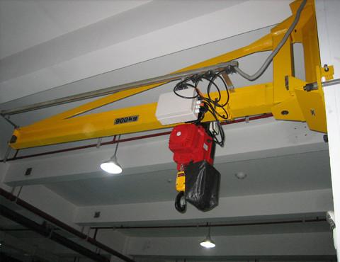 6 - 35m Post Mounted Jib Crane Workshop JIB Crane Wireless Remote Motor Driven