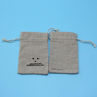 Saco de empacotamento impresso relativo à promoção por atacado da juta do cordão do presente pequeno do saquinho