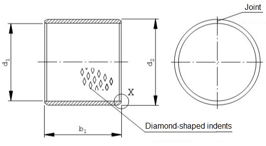 Tipo partido transporte de diapositiva de bronce del reborde de CuSn8