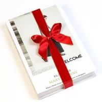 Arcos elásticos preligados rojos para cajas Arco de cinta decorativo OEM