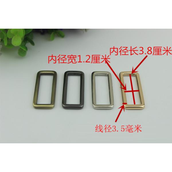 Wholesale Factory Made Thickness 3.5 MM Zinc Alloy Metal Square Buckle For Handbag