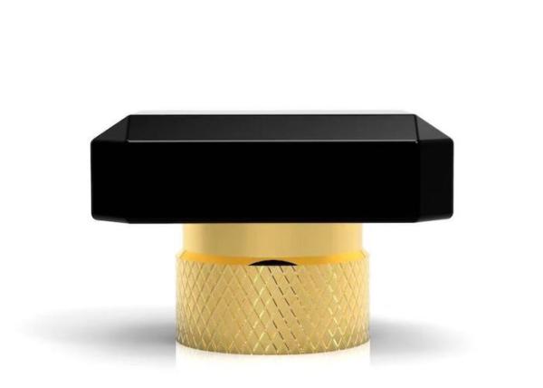 Custom Modern Luxury Die Casting Process Electronic Plating Gold Color Zinc Alloy Perfume Bottle Caps