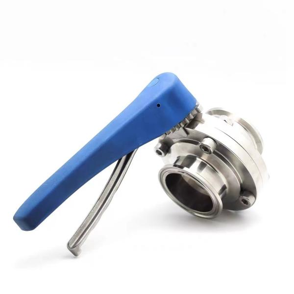 Customized Needs ODM Stainless Steel 304 31Tri Clamp Clover DIN 3A SMS Butterfly Valves