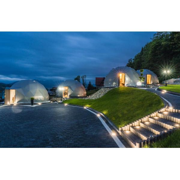 Роскошная палатка с ванной прозрачное стекло геодезический купол палатки подходит для кемпинга