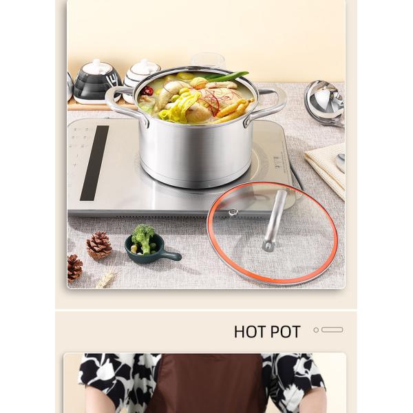 Высококачественные 3 части индукция варя бак установила прямой Cookware нержавеющей стали Ollas 304 бака установили со стеклянной крышкой