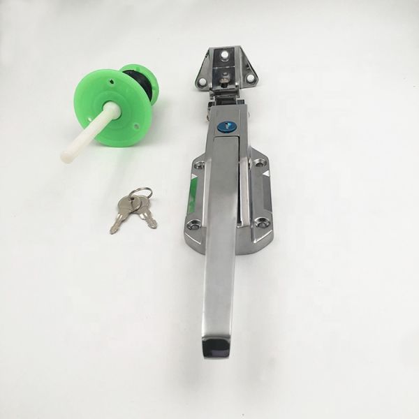 zinc alloy die-cast housing and cylinder hardware key refrigerator lock with plastic push rod