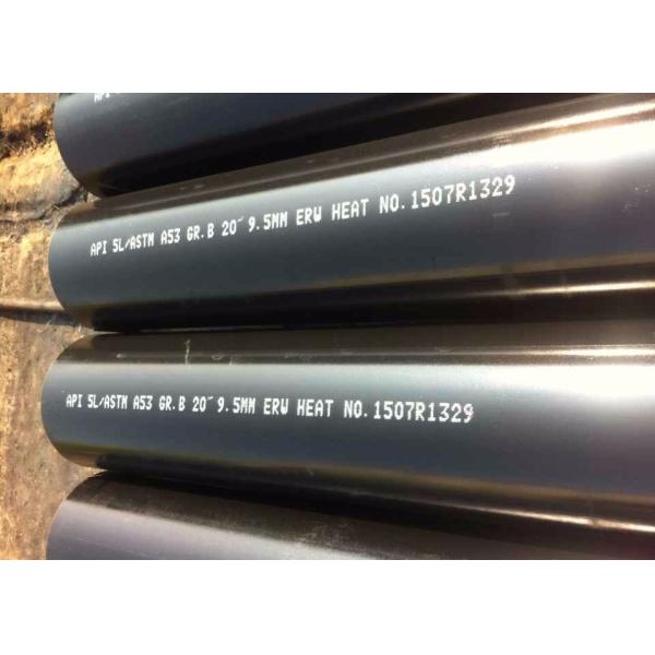 Black Painting ASTM A106 ASME SA53 Large Diameter Welded Pipe