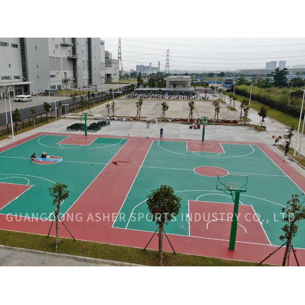 Ровный SPU поверхности справляясь материальная польза теннисного корта толщины 3mm