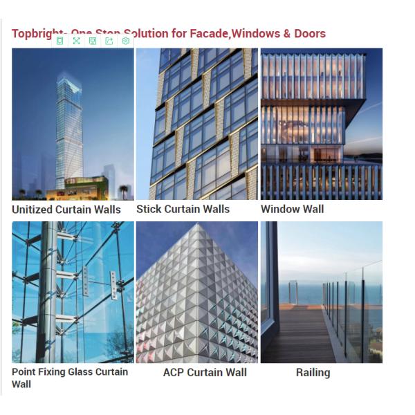 Закаленная стеклянная строя внешняя ненесущая стена с электрофорезом