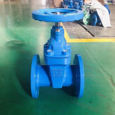 Double Flanged Resilient Seated Valves BS5163 PN16 DI Gate Valve