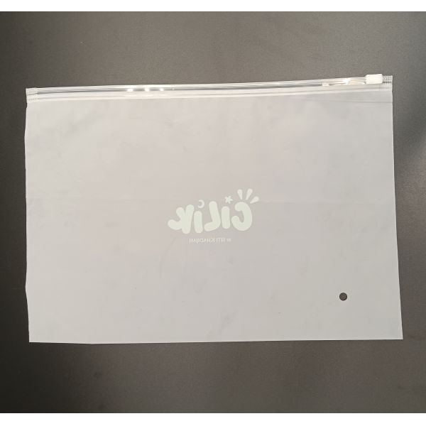 Eco-Friendly Food-Safe Reusable CPE Frosted Zipper Pouch Storage For Clothes Documents