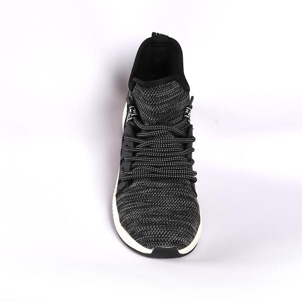Steel Toe Fly Knit Safety Shoes With Air Mesh Lining And Metal Eyelets