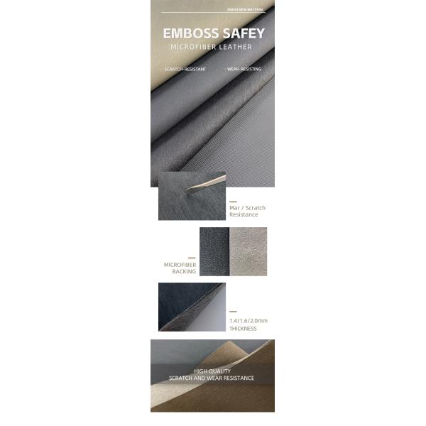 1.2 mm espesor de suede Eco Recycled Leather para zapatos 140cm de ancho