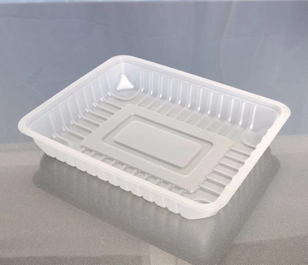 190 X 150 X 30MM PP Disposable Plastic Food Trays Disposable Meal Tray