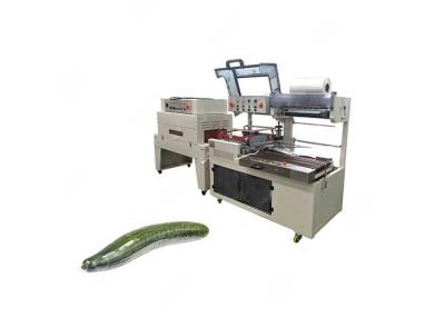 Industrial Heat Tunnel Shrink Wrapping Machine for Cucumber High Speed