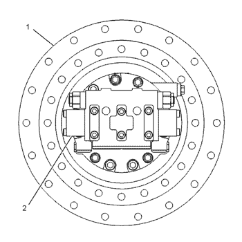 1141357 107-7028 Экскаватор путевой двигатель конечный привод для TQ320B 322FML 322BL 325L