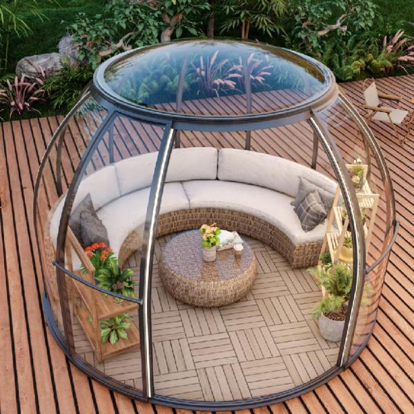 Outdoor Terrace Check Out The Vacant Rooms PC Endurance Board Spherical Flame Retardant Bubble House