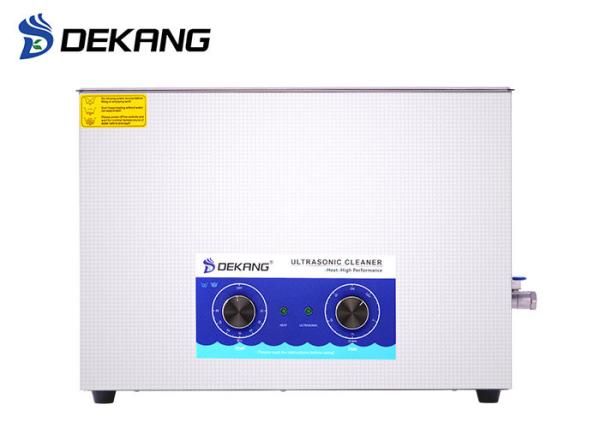 600W 30L Mechanical Table Top Ultrasonic Cleaner Heating Timing With Basket