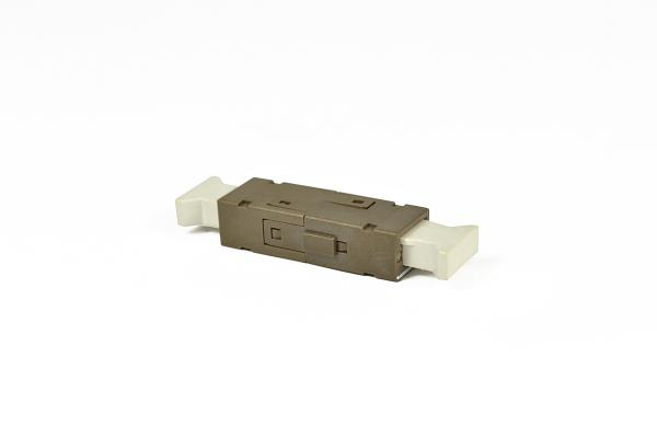 Singlemode Simplex MU Fiber Optic Adapter With High EMI / RFI Environments