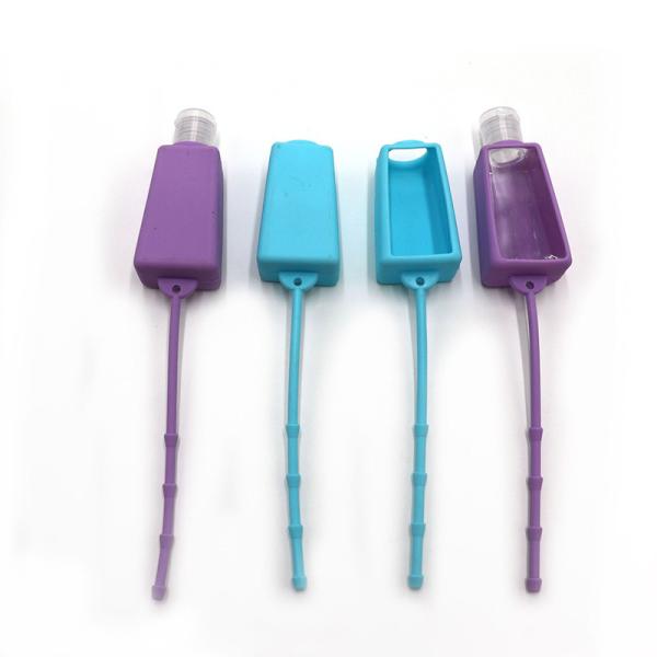 Garrafa magro do Sanitizer da mão do ANIMAL DE ESTIMAÇÃO 30ml com suporte do silicone