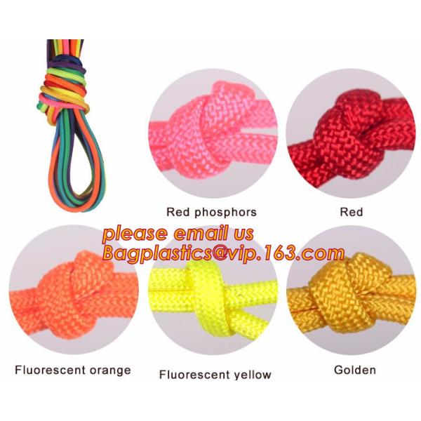 Children develop amusement projects supporting braided rope, for weaving various promotional instruments and others