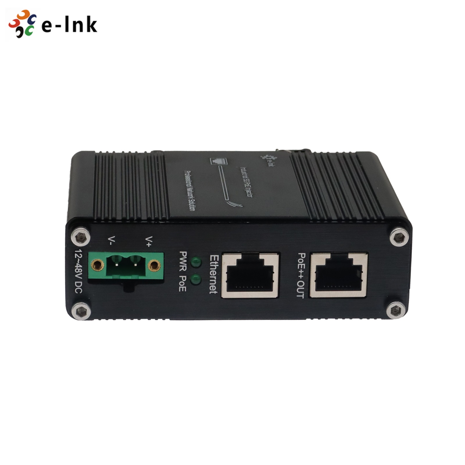60 Вт PoE инжектор 802.3at 10/100/1000/2.5G/5G Din Rail Power Injector Adapter 48V DC