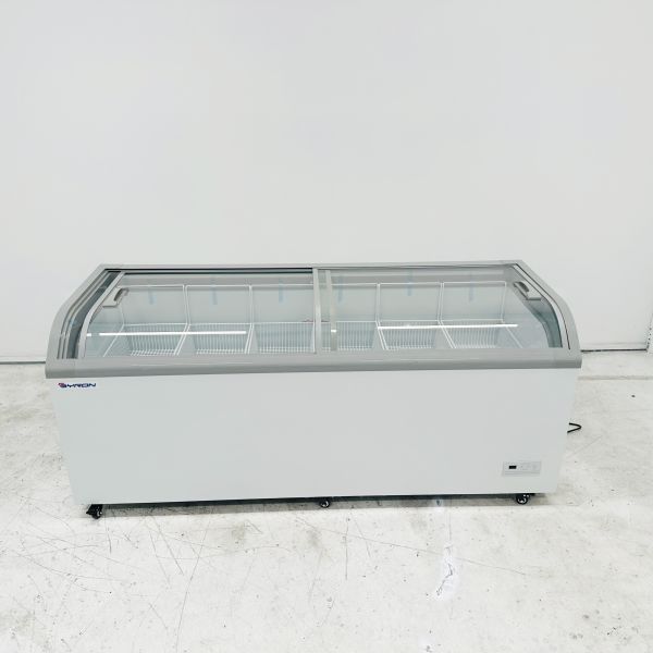 Commercial Display EU Island Chest Freezer Manual Temperature Control