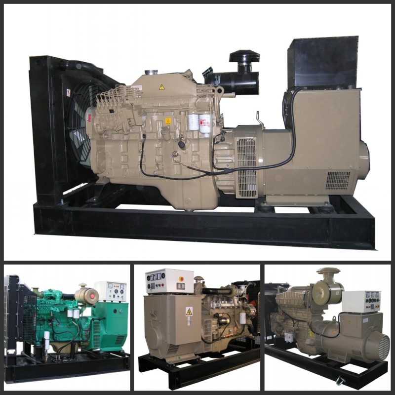 50Hz 3 Phase Open Diesel Generator Durable With Electronic Speed Govering，water cool
