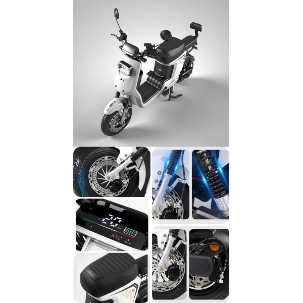 Lithium Battery Electric Mopeds Steel Frame Cargo Electric Motorcycle