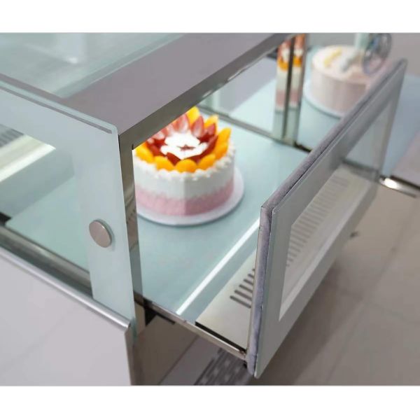 Merchandiser Cake Display Freezer Countertop Bakery Display Case Refrigerated