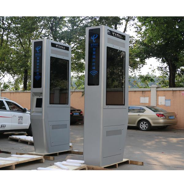 Totem Outdoor Touch Screen Kiosk 2000nits Advertising Equipment LCD Display