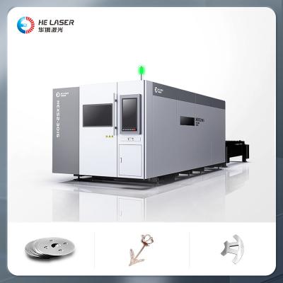 3kw 6000w Iron Laser Cutter , CNC Fiber Laser Cutting Machine For Metal Sheet