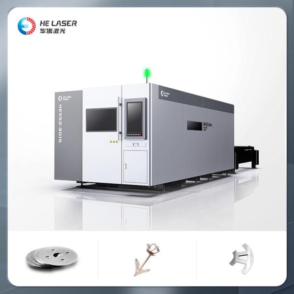 3kw 6000w Iron Laser Cutter , CNC Fiber Laser Cutting Machine For Metal Sheet