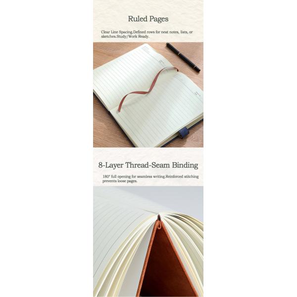 Cahier avec couverture en cuir PU pour cadeaux d'affaires avec fermeture magnétique pour fournitures scolaires et de bureau