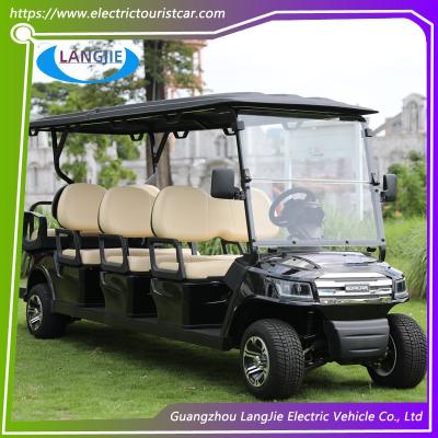 OEM Beach Tire  Battery Powered Electric Road Legal Golf Cart For 8 Seats Adults