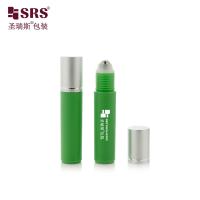 RPA-10ML Élevez votre marque avec des bouteilles de sérum oculaire PCR en plastique PP glacé brillant durable: couleur personnalisée, boule en acier à rouleaux et fonction de massage