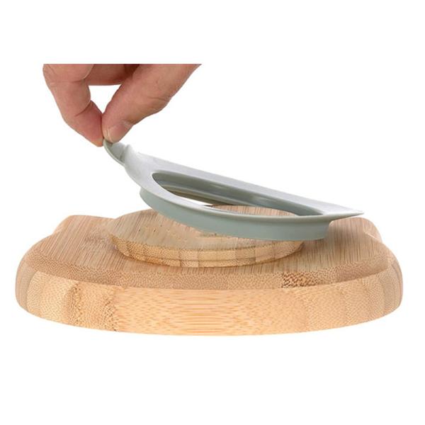 1L вместимость натуральный органический медвежьей формы бамбуковый детский тарелка с всасыванием устойчивый