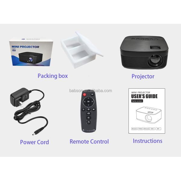 Mini Portable 16:9 LCD Video Projector 2GB ROM and 2G RAM Home Theater Smartphone Media Player Star200