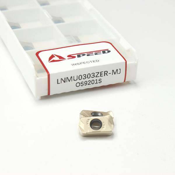 Acier et acier inoxydable inserts de fraisage à haute alimentation LNMU inserts avec revêtement PVD/CVD