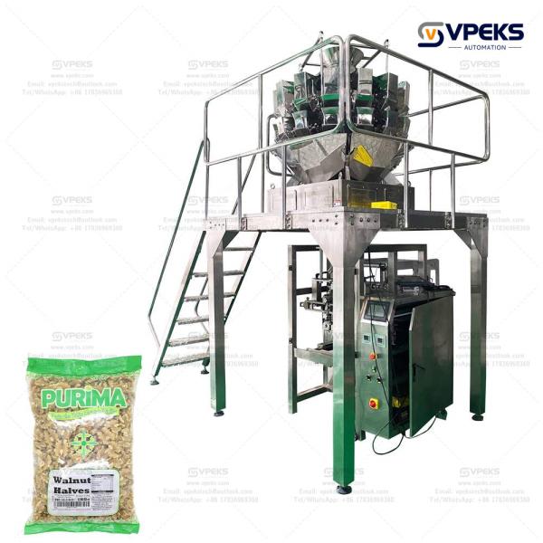 Automatic Vertical Form Fill Seal Machine Multihead Weigher Packing Equipment