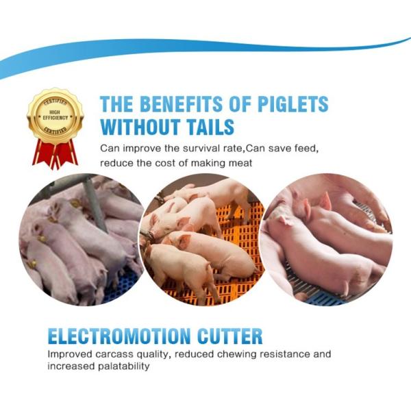 Veterinary Swine Electric Pig Tail Cutter Bloodless Scissor