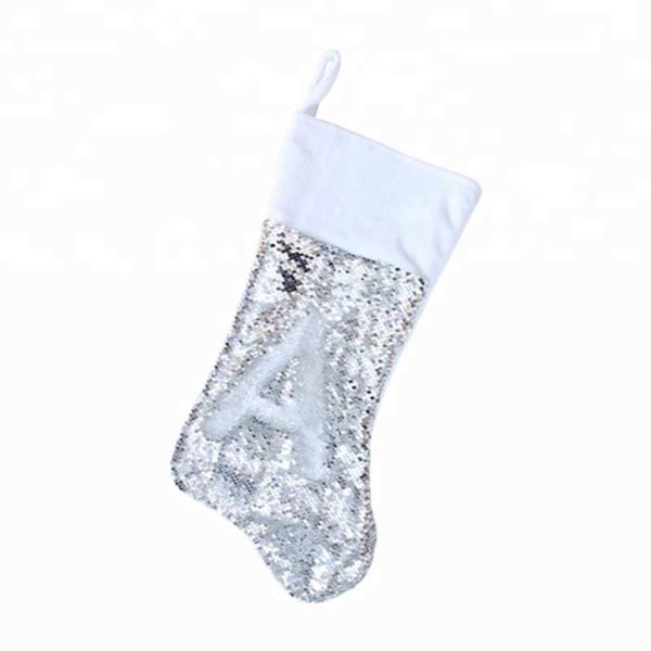 Customized Sublimation Sequin Stocking Christmas Stocking Sublimation Blanks 45*20cm