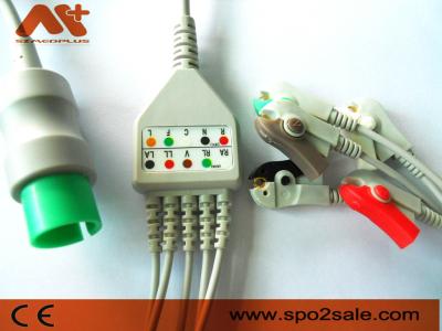 O grampo compatível de 5 ligações de Spacelabs Direto-conecta o cabo de ECG