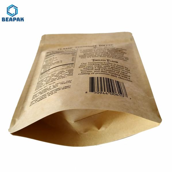 Zipper 150g 200 Micron Biodegradable Packaging Bags