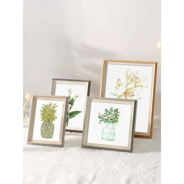 Modern Small Wooden Picture Frames MDF Wooden Wall Art Floater Frame For Home Decor
