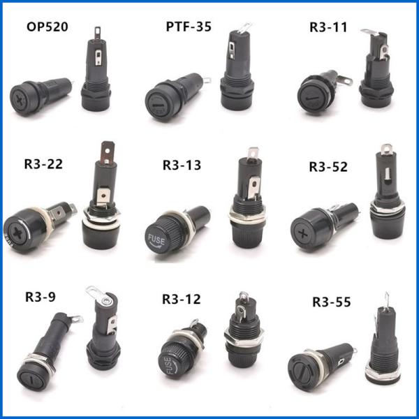 IP40 Shocksafe entalhou o suporte FPG1 do fusível da montagem do painel do tampão